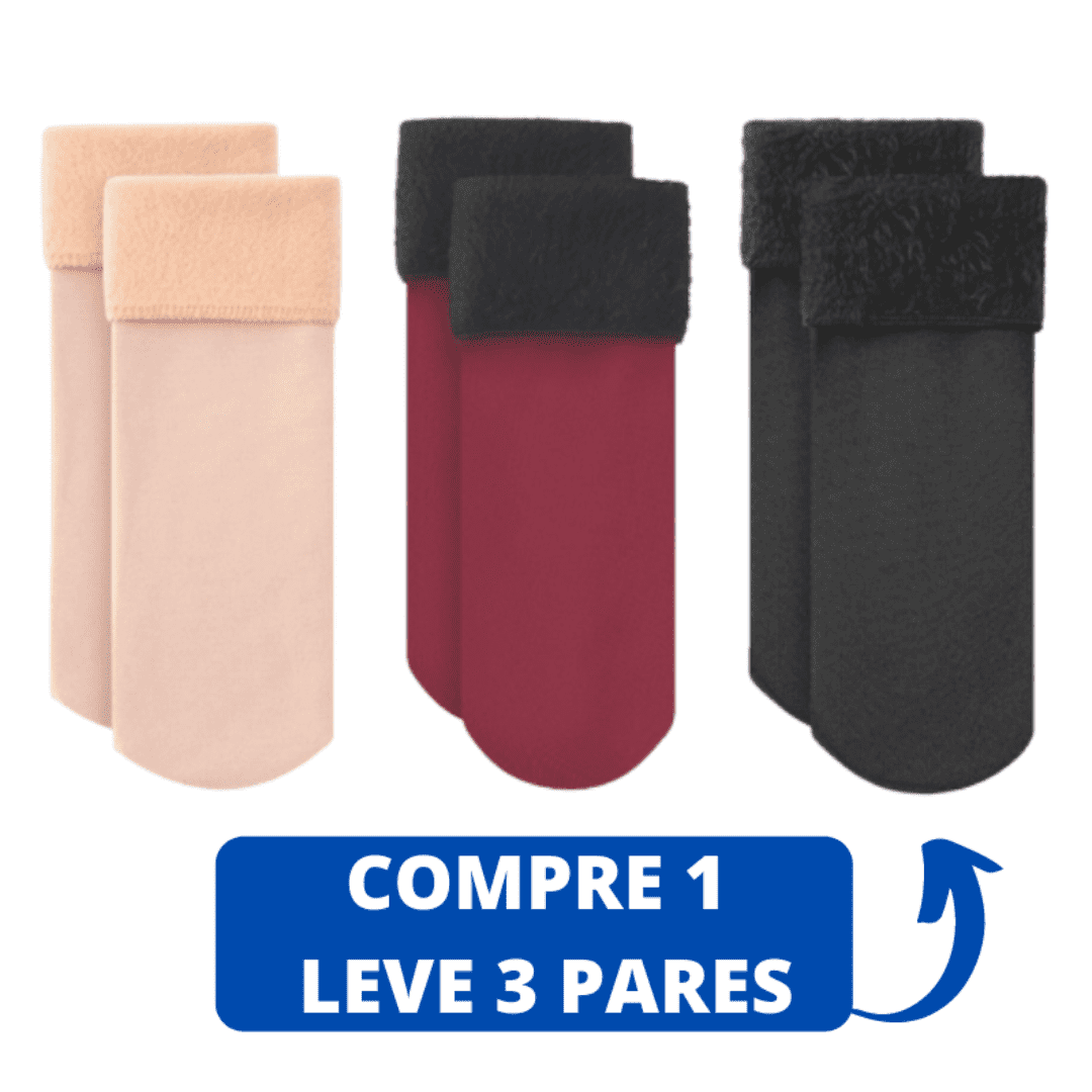 Meia TĂ©rmica Aveludada Ultraconfort | COMPRE 1 LEVE 3 đ
