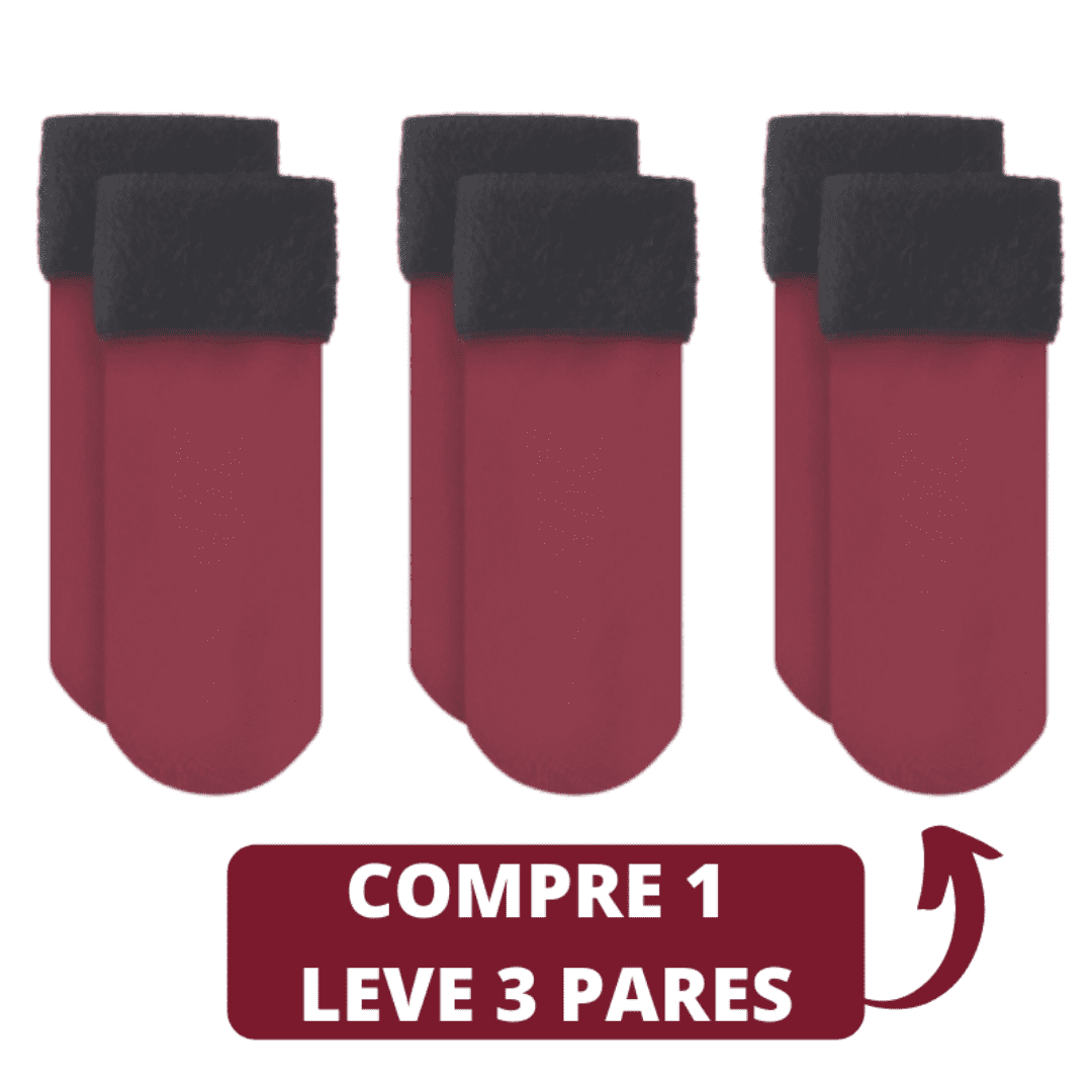 Meia TĂ©rmica Aveludada Ultraconfort | COMPRE 1 LEVE 3 đ
