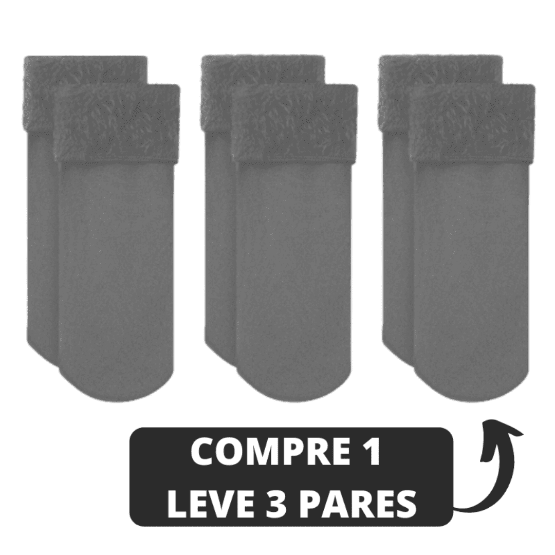 Meia TĂ©rmica Aveludada Ultraconfort | COMPRE 1 LEVE 3 đ