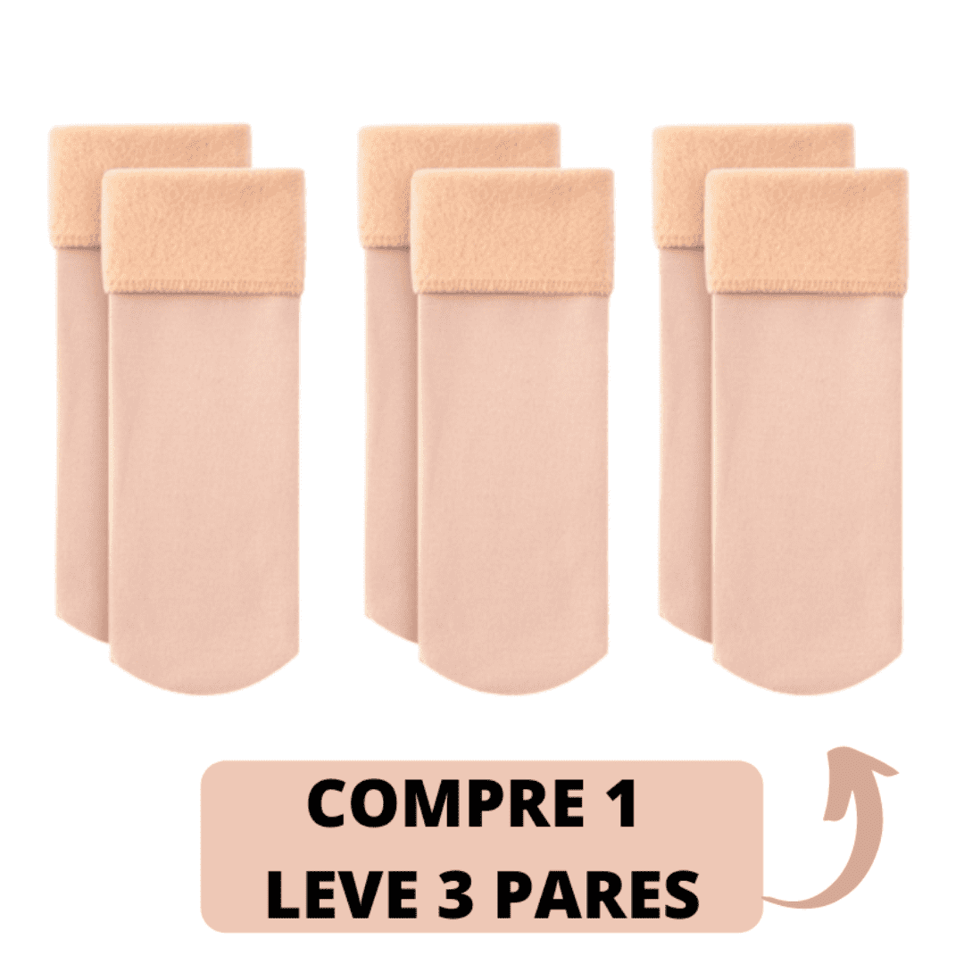 Meia TĂ©rmica Aveludada Ultraconfort | COMPRE 1 LEVE 3 đ
