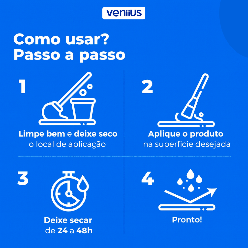 Selante Impermeabilizante Veniius para Infiltrações e Vazamentos