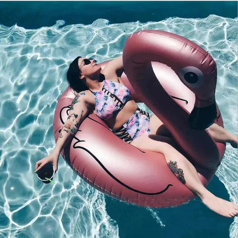 Boia Inflável Flamingo Gigante Piscina | Verão 2023