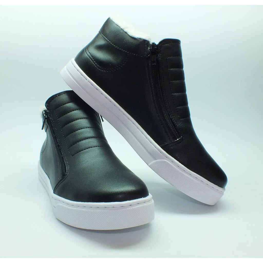 Bota Coturno Feminino com Forro de Lã para Inverno