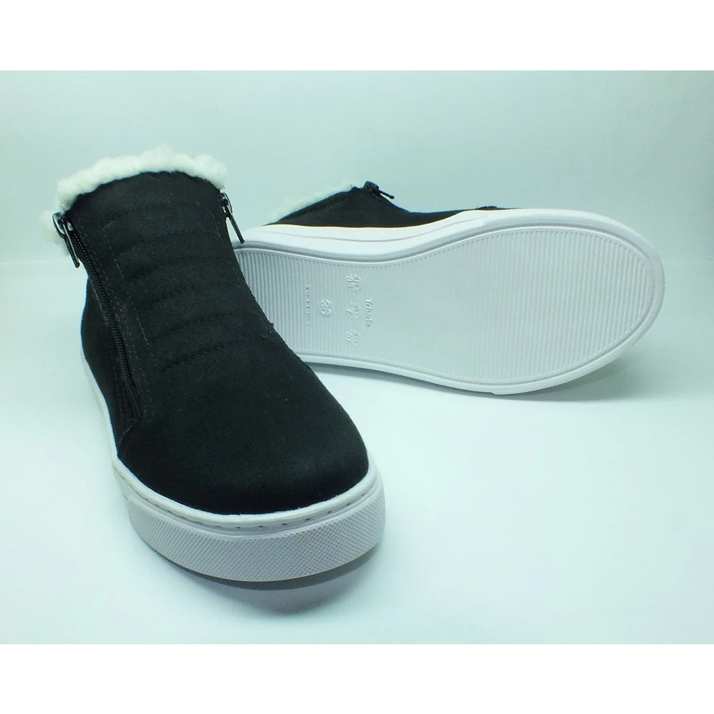 Bota Coturno Feminino com Forro de Lã para Inverno