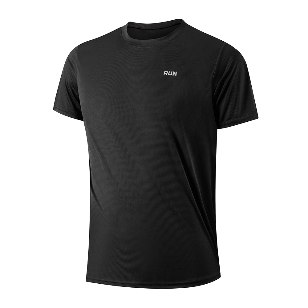 Camiseta Masculina em Seda Gelo de Secagem Rápida Respirável