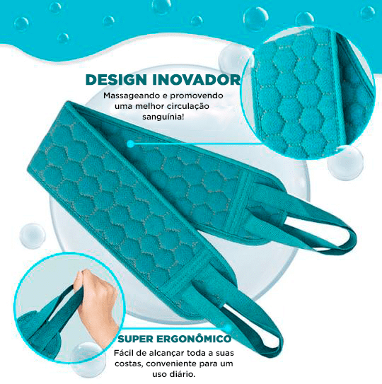 Kit Escova Para As Costas | Easy Cleaning 3 Em 1