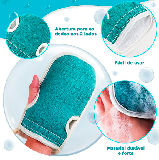 Kit Escova Para As Costas | Easy Cleaning 3 Em 1