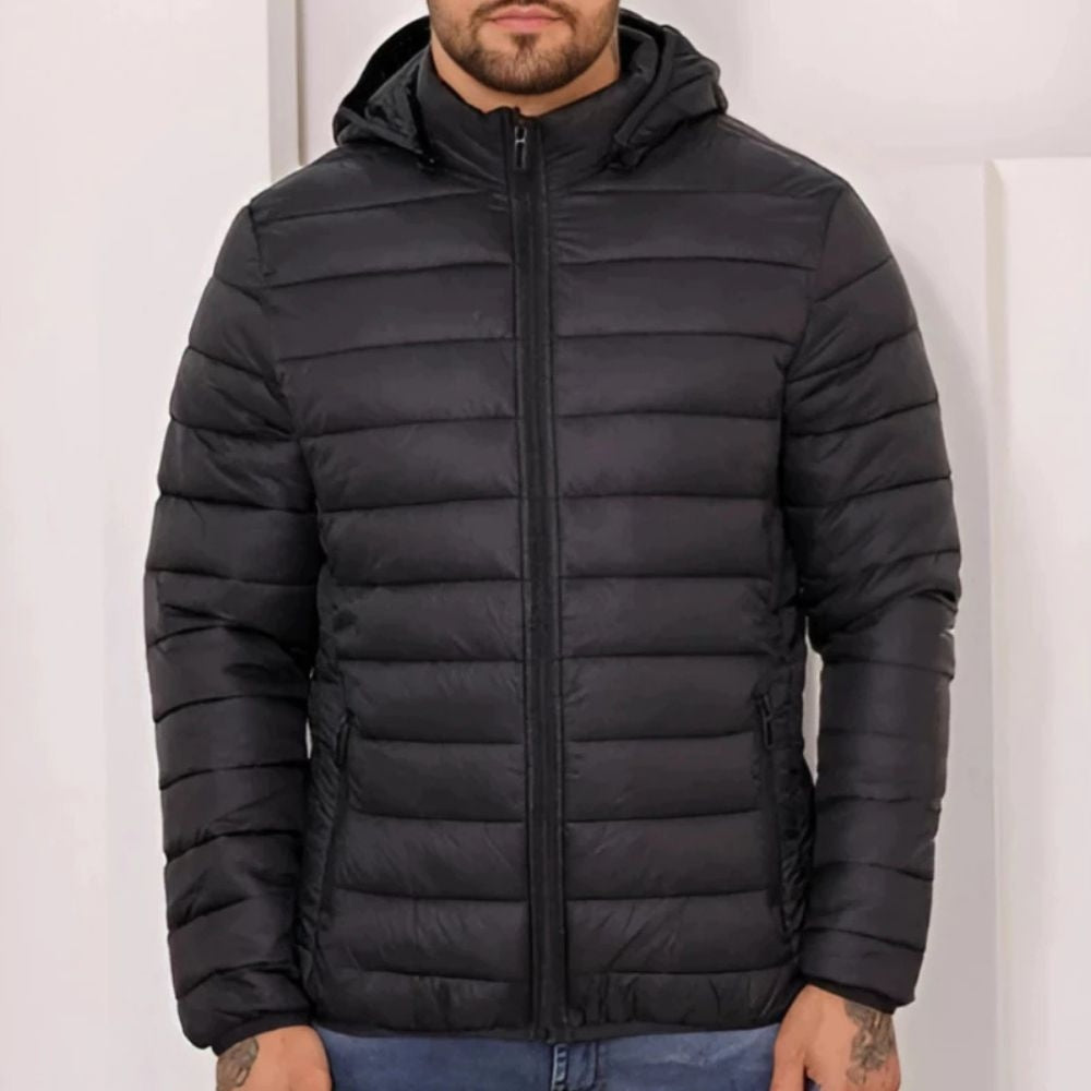 Jaqueta Masculina de Inverno Corta Vento Acolchoada