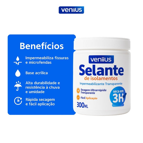Kits de Selantes Impermeabilizantes de Infiltrações e Vazamentos Veniius