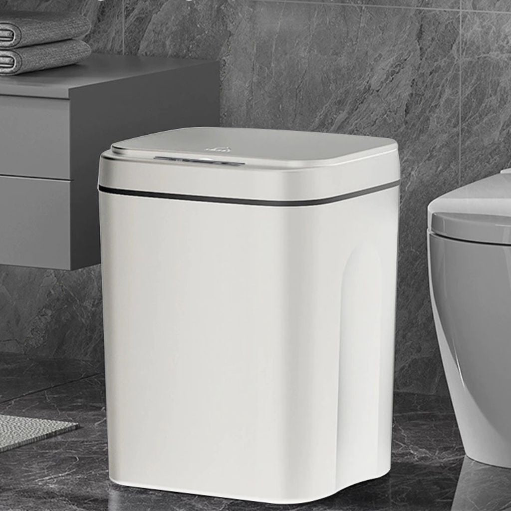 Lixeira Automática 12L/16L com Sensor Inteligente e Recarga USB