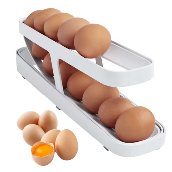 Organizador de Ovos com Rolagem Automática | EggMaster + Brindes Exclusivos 🎁