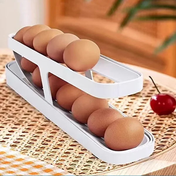 Organizador de Ovos com Rolagem Automática | EggMaster + Brindes Exclusivos 🎁