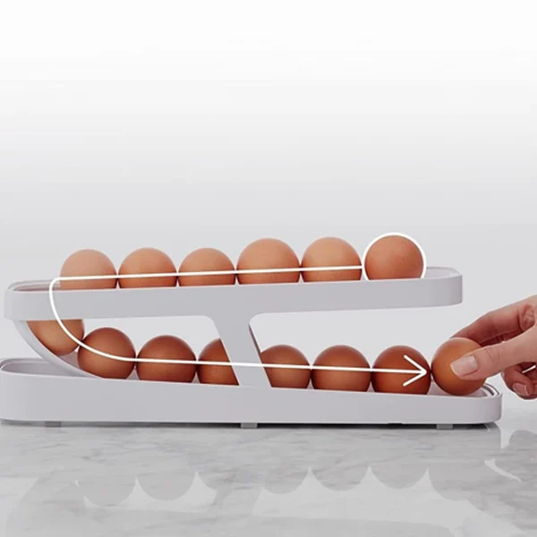 Organizador de Ovos com Rolagem Automática | EggMaster + Brindes Exclusivos 🎁