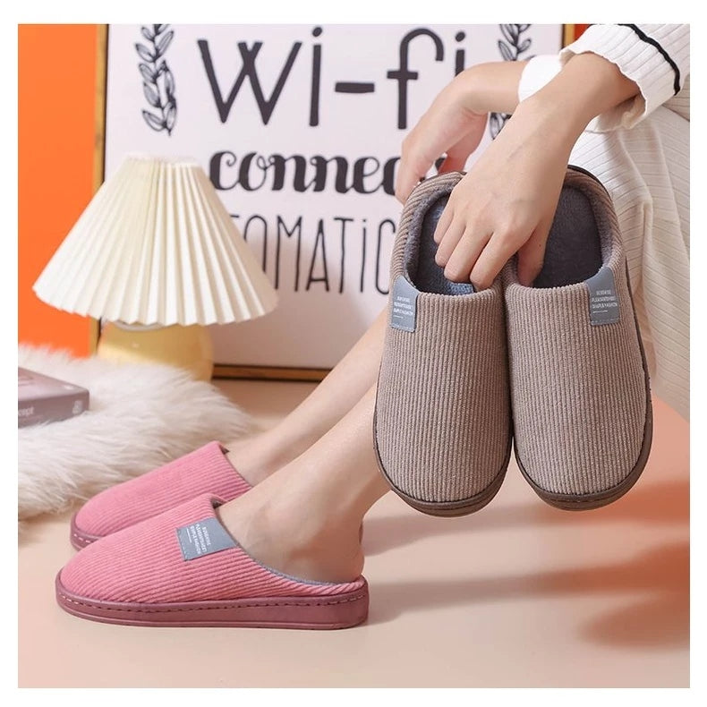 Pantufa Unissex de Inverno para Adultos Pelúciado