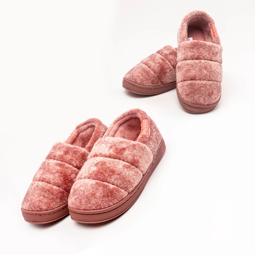 Pantufa de Pelúcia Feminina Antiderrapante