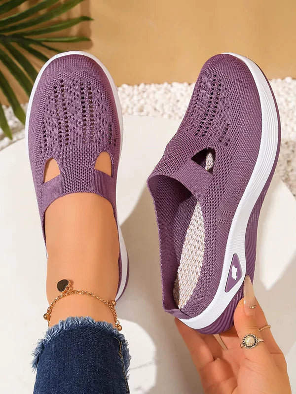 Tênis Feminino Respirável Confortável com Calce Fácil