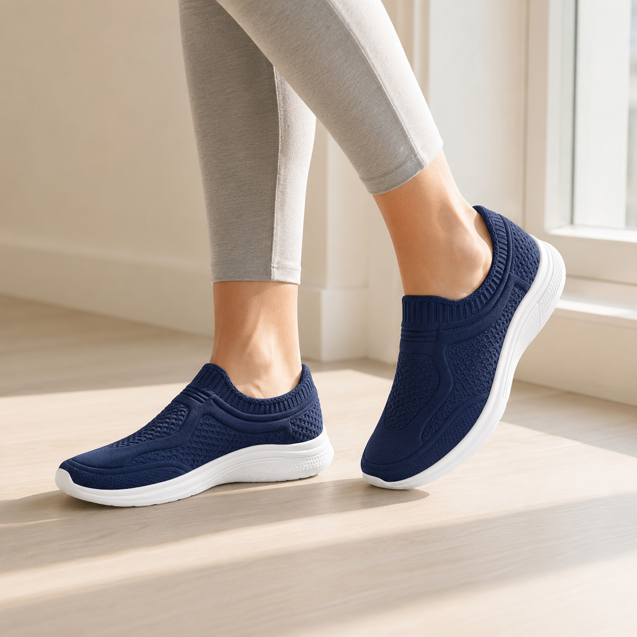 Tênis Feminino Slip On Estilo Meia Leve e Confortável | FlexSock