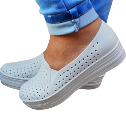 Tênis Feminino Slip On Leve e Respirável para Caminhada