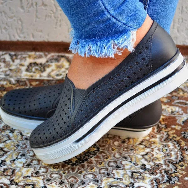 Tênis Feminino Slip On Leve e Respirável para Caminhada