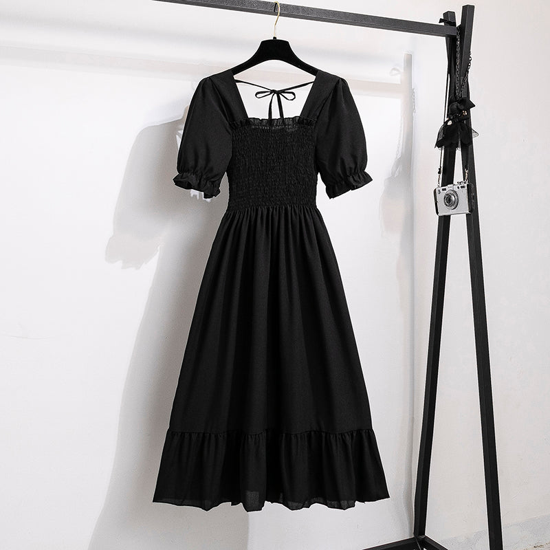 Vestido Feminino Midi Plissado Florido de Verão