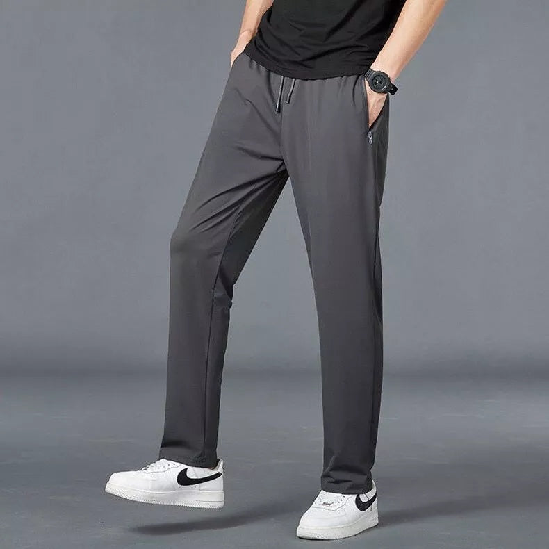 Calça Esportiva Masculina com Zíper nos Bolsos