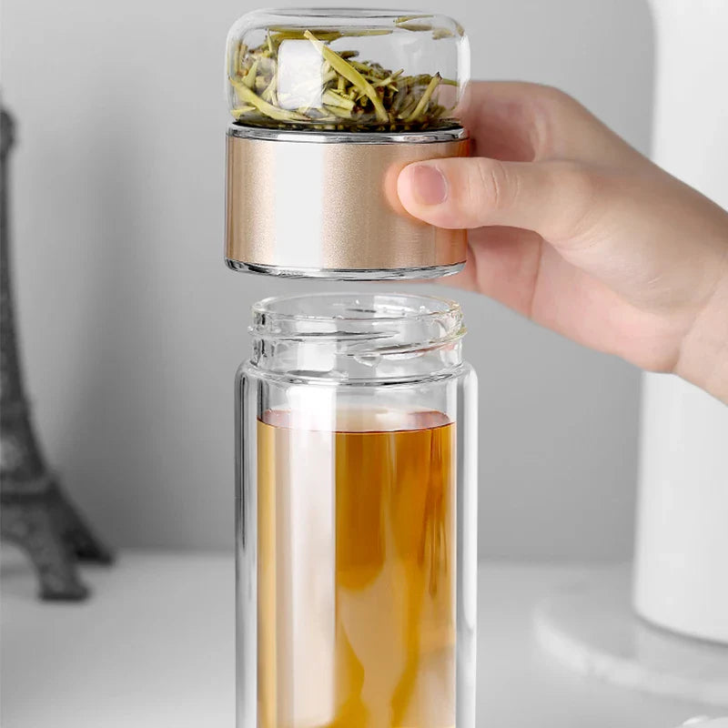 Garrafa para Chá de Vidro com Infusor | EcoTea