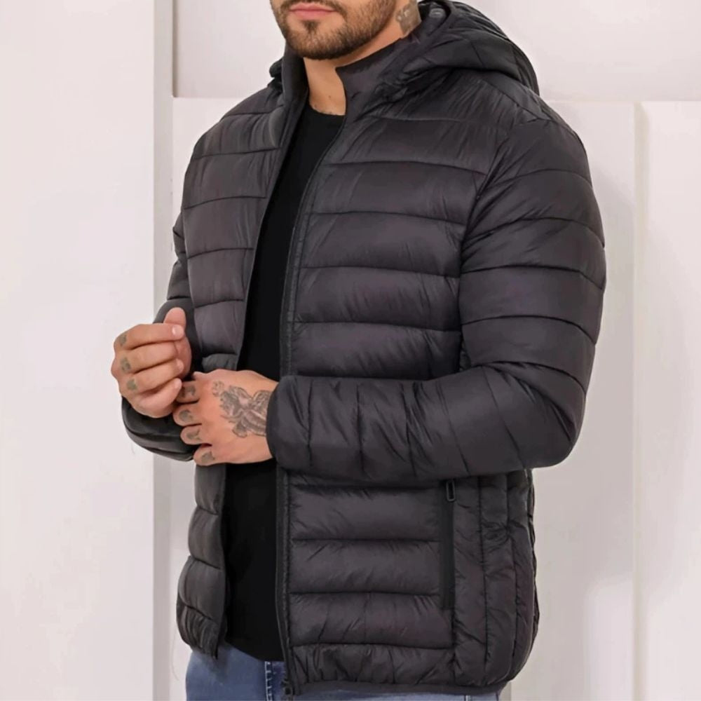 Jaqueta Masculina de Inverno Corta Vento Acolchoada