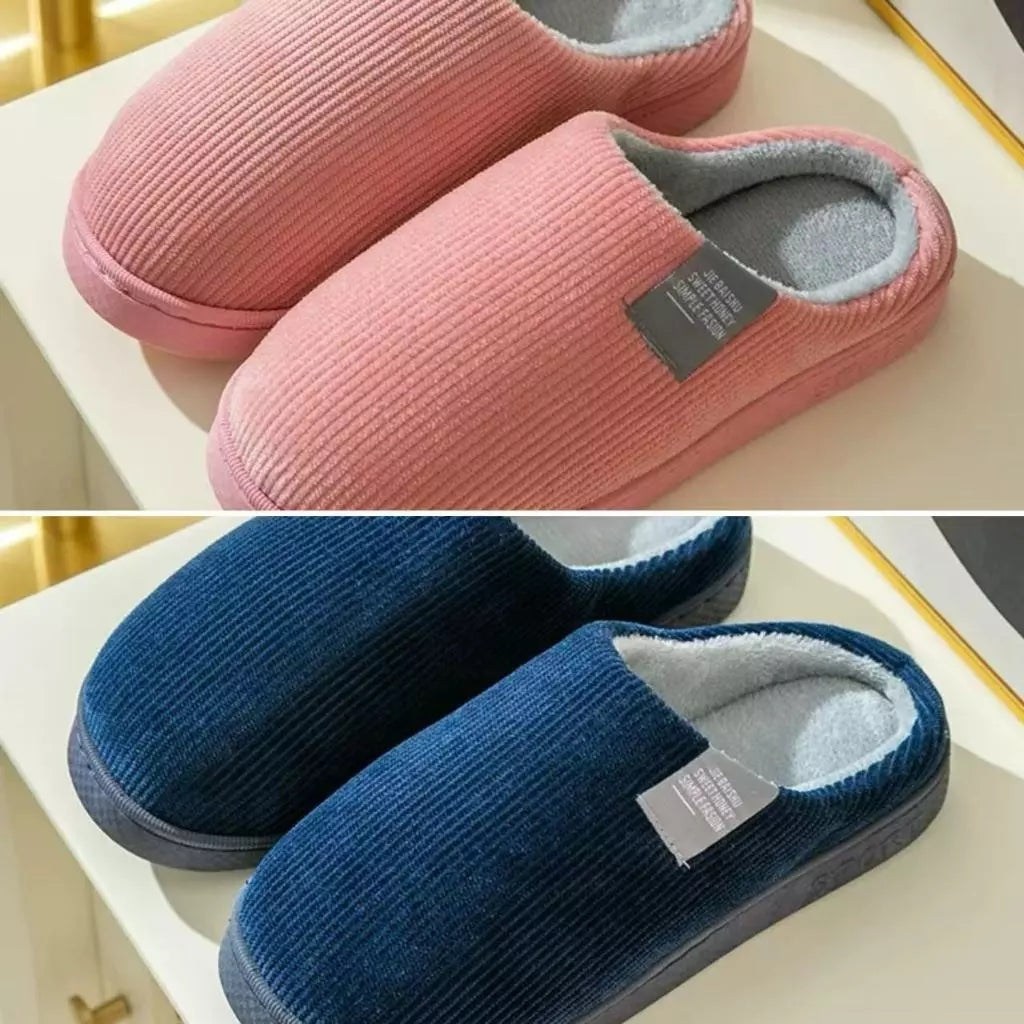 Kit 2 Pantufas de Inverno Antiderrapante para Casais