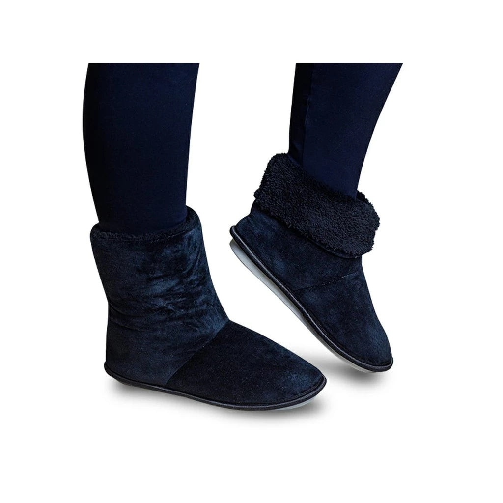 Pantufa Bota de Inverno Unissex Peluciada e Antiderrapante