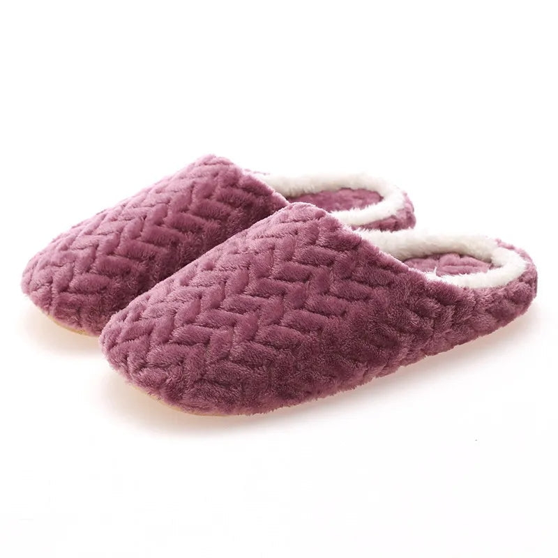 Pantufa Chinelo Unissex de Pelúcia Macia Antiderrapante para Inverno