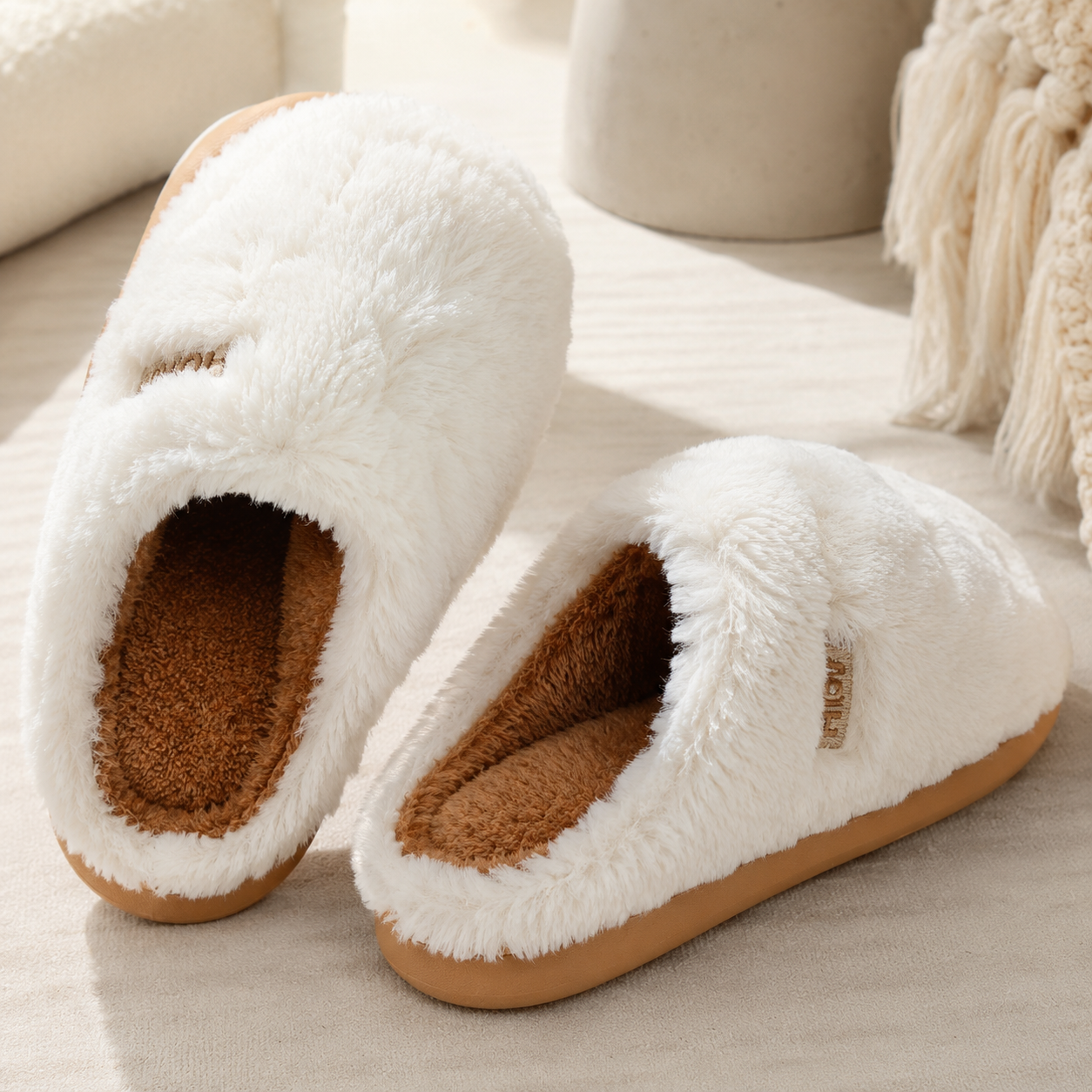 Pantufa Unissex Aveludada Antiderrapante para Inverno | CozySteps
