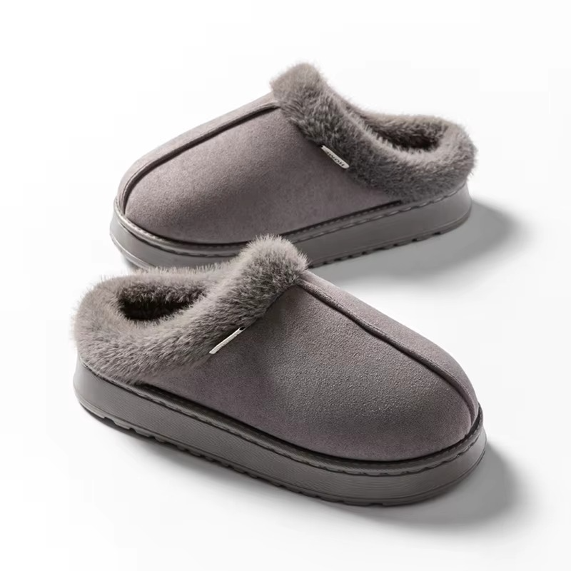 Pantufa Unissex Peluciado com Sola Antiderrapante para Inverno
