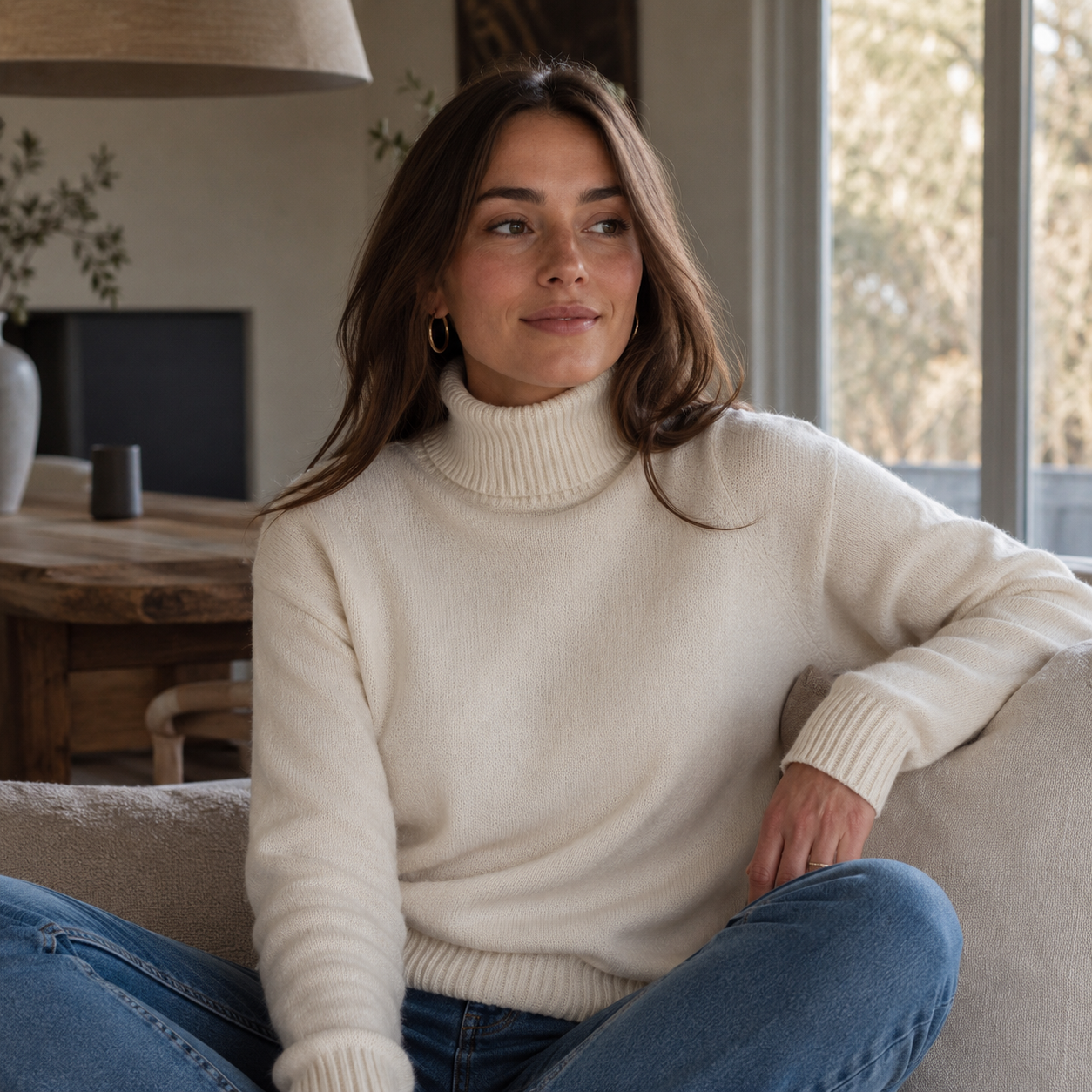 Suéter Feminino Cacharrel de Tricô para Inverno | SnowComfort