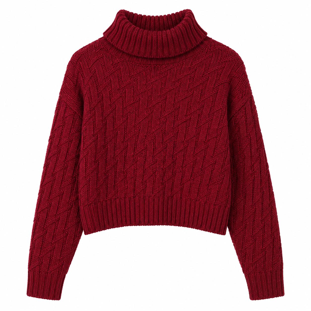 Suéter Feminino de Inverno em Tricô com Estampa Geométrica | WinterGrace