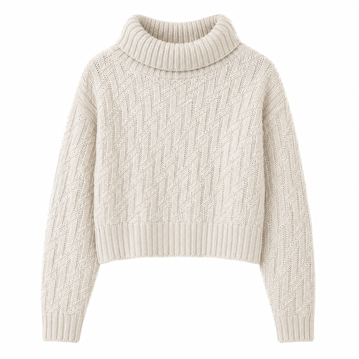 Suéter Feminino de Inverno em Tricô com Estampa Geométrica | WinterGrace