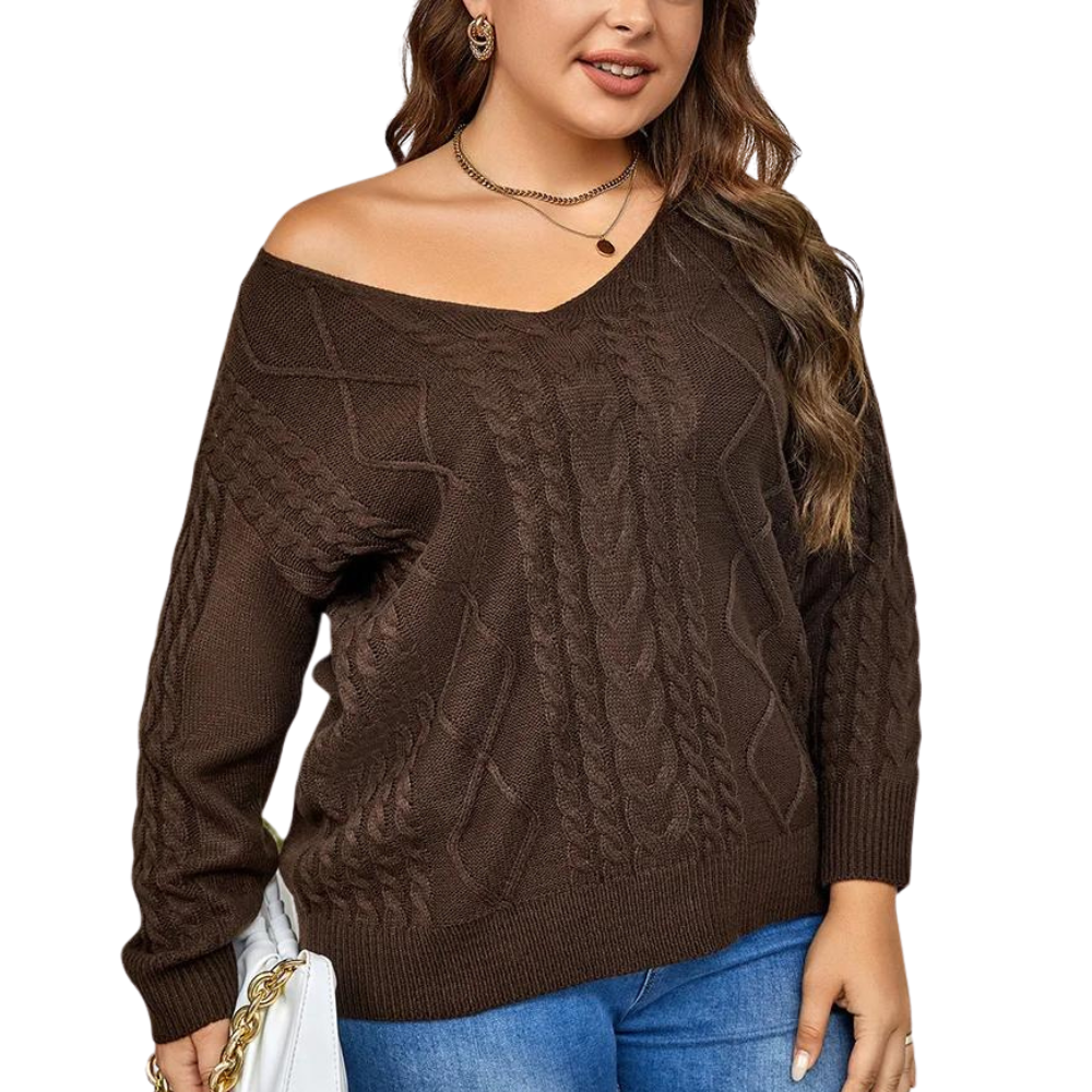 Suéter Feminino Casual Plus Size | Trend