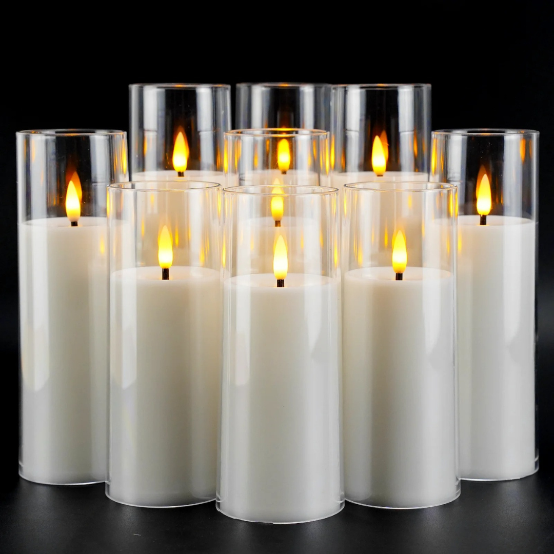 Velas LED Flameless com Controle Remoto para Decoração de Casa